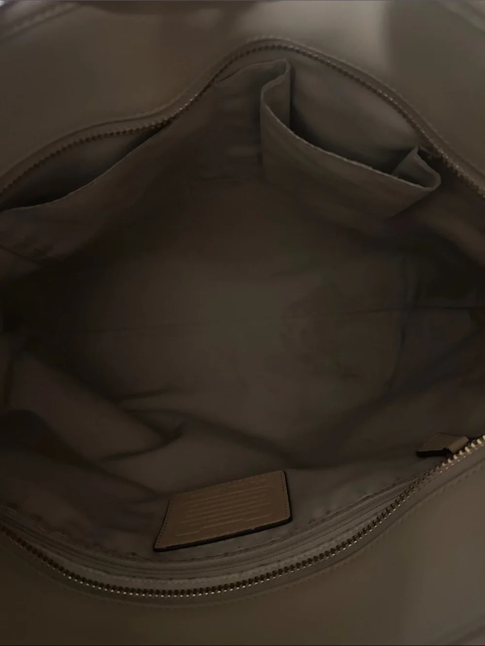Coach spacious leather